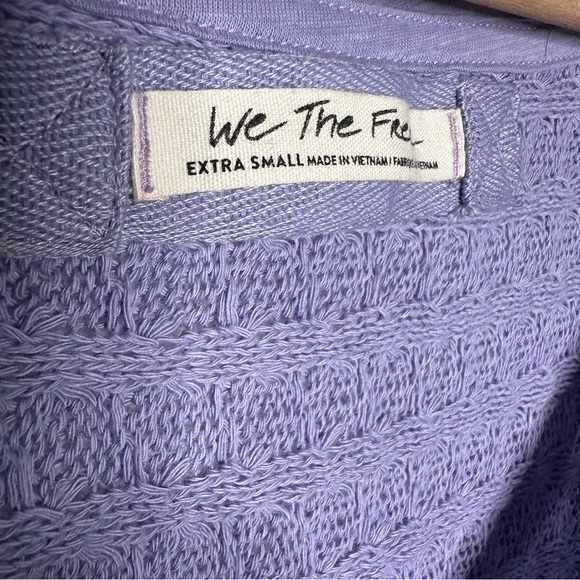 Free People | We The Free Thien Hacci Raw Seams Sweater Size XS - Picture 7 of 8